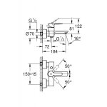 Mitigeur baignoire grohe lineare