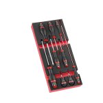 Module de tournevis facom - protwist - plateau mousse - 9 pcs - modm. at4