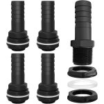 Nouvelhorizonstore - trop plein cuve, 4 pi�ces passe paroi cuve eau 1000l, raccord tuyau 25mm, kit de ...