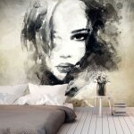 Papier peint - mysterious girl -