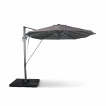 Parasol dport ovale. double. 2x4m - ciotat - gris - parasol a mt dport. grande taille