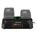Parkside� chargeur de batterie double pdslg 20 b1, 4, 5 a, 20 v