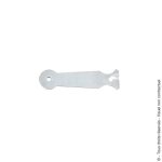 Patte  scellement acier zingu jardinier massard - bout rond - longueur 22 cm