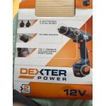 Perceuse sans fil dexter power 12 v 1. 3 ah