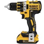 Perceuse visseuse compacte dewalt 18v xr 2ah li - ion brushless - 2 batteries, chargeur, en coffret - ...