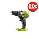 Perceuse - visseuse ryobi 18v one + sans batterie ni chargeur r18dd3 - 0