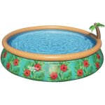Piscine gonflable fast set bestway paradise palms 457x84 cm epurateur à cartouche de 2 006 l / h Piscine gonflable fast set bestway paradise palms 457x84 cm epurateur à cartouche de 2 006 l / h