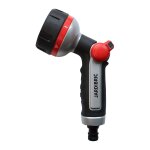 Pistolet de lavage et d'arrosage jardibric m�tal gain� 6 jets dont 1 jet rotatif