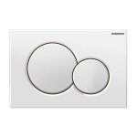 Plaque blanche chasse d'eau wc geberit up320