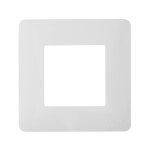 Plaque de finition 1 poste blanc unica