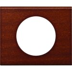 Plaque de finition legrand pour 1 prise celiane bois accajou Plaque de finition legrand pour 1 prise celiane bois accajou