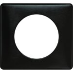 Plaque de finition legrand pour 1 prise celiane carbone new