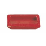 Poign�es cuvette � encastrer 100 x 52 mm - rouge normbau