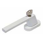 Poign�e de fen�tre � condamnation - ouvrant � la fran�aise - blanc - fg110 abus