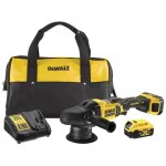 Polisseuse orbitale xr 18v 125mm, 2 batteries, chargeur, soft bag dewalt dcm848p2 - qw