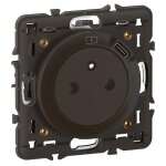 Prise avec terre surface confort avec prise usb - c legrand cliane noir  composer