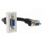 Prise vid�o hd 15 femelle pr�connectoris�e 1m legrand mosaic