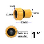 Raccord rapide pour tuyau d'arrosage 1   / 1 / 4 / 3 / 8 / 1 / 2 / 3 / 4, joint d'arr�t pour tuyau d'arrosage, ...