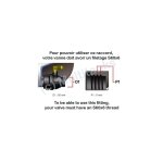 Raccord robinet pour cuve 1000l