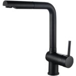 Rousseau robinet mitigeur de cuisine matsouko - avec douchette - noir