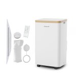 Rowenta turbo eco sense + climatiseur mobile compact, puissant, performance nergtique au5620f0