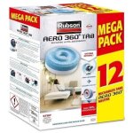 Rubson promo mega pack lot de 12 recharge aero 360 neutre