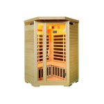 Sauna infrarouge 3 / 4 places d'angle gamme prestige arvika ii - 120x56x120x h190 cm - 2100w Sauna infrarouge 3 / 4 places d'angle gamme prestige arvika ii - 120x56x120x h190 cm - 2100w