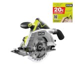 Scie circulaire ryobi 18v one + - sans batterie ni chargeur r18cs - 0
