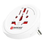Skross 1. 500211c - e adaptateur prise d'alimentation universel type c (europlug) blanc