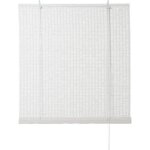 Store enrouleur bambou colours java blanc 90 x 180 cm