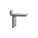 Taquet pour crmaillre aluminium  entailler - alu brut