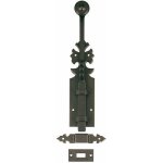 Verrou en applique - � coulisse - rustique - fer noir - longueur 400mm bouvet