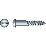 Vis � bois t�te ronde fendue - Ø 4 x 20 mm - lot de 14 - fix'pro