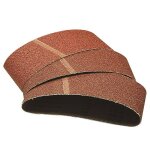 Wolfcraft bandes abrasives 75x510 mm, grain 120, lot de 3