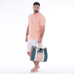 Bermuda en lin ruckfield blanc