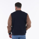 Blouson teddy bi - matire bleu marine