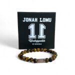 Bracelet perles du tigre jonah lomu by ruckfield