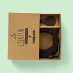 Ceinture en cuir ruckfield marron et porte - cl