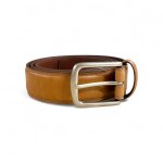 Ceinture ruckfield 100% cuir homme cognac