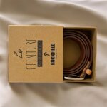 Ceinture ruckfield 100% cuir homme marron