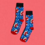 Chaussettes ruckfield x vache qui rit bleu moyen