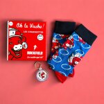Chaussettes ruckfield x vache qui rit bleu moyen