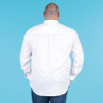 Chemise blanche lin ruckfield à manches longues col mao Chemise blanche lin ruckfield à manches longues col mao