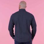 Chemise bleu marine  motifs manches longues ruckfield le club