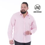 Chemise no - iron � manches longues ruckfield essentiel rose