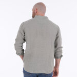 Chemise lin ruckfield  manches longues kaki