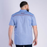 Chemise à manches courtes french rugby club bleu clair Chemise à manches courtes french rugby club bleu clair
