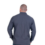Chemise ruckfield à manches longues maison de rugby grise foncé Chemise ruckfield à manches longues maison de rugby grise foncé