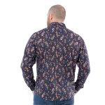 Chemise ruckfield à manches longues rugby flowers bleu marine Chemise ruckfield à manches longues rugby flowers bleu marine