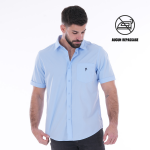 Chemisette ruckfield bleu ciel  no iron